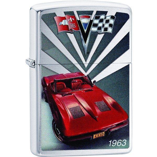 Zippo 2024 Zippo Custom Corvette 1963 Brushed Chrome ZIP-200CI404332 - main